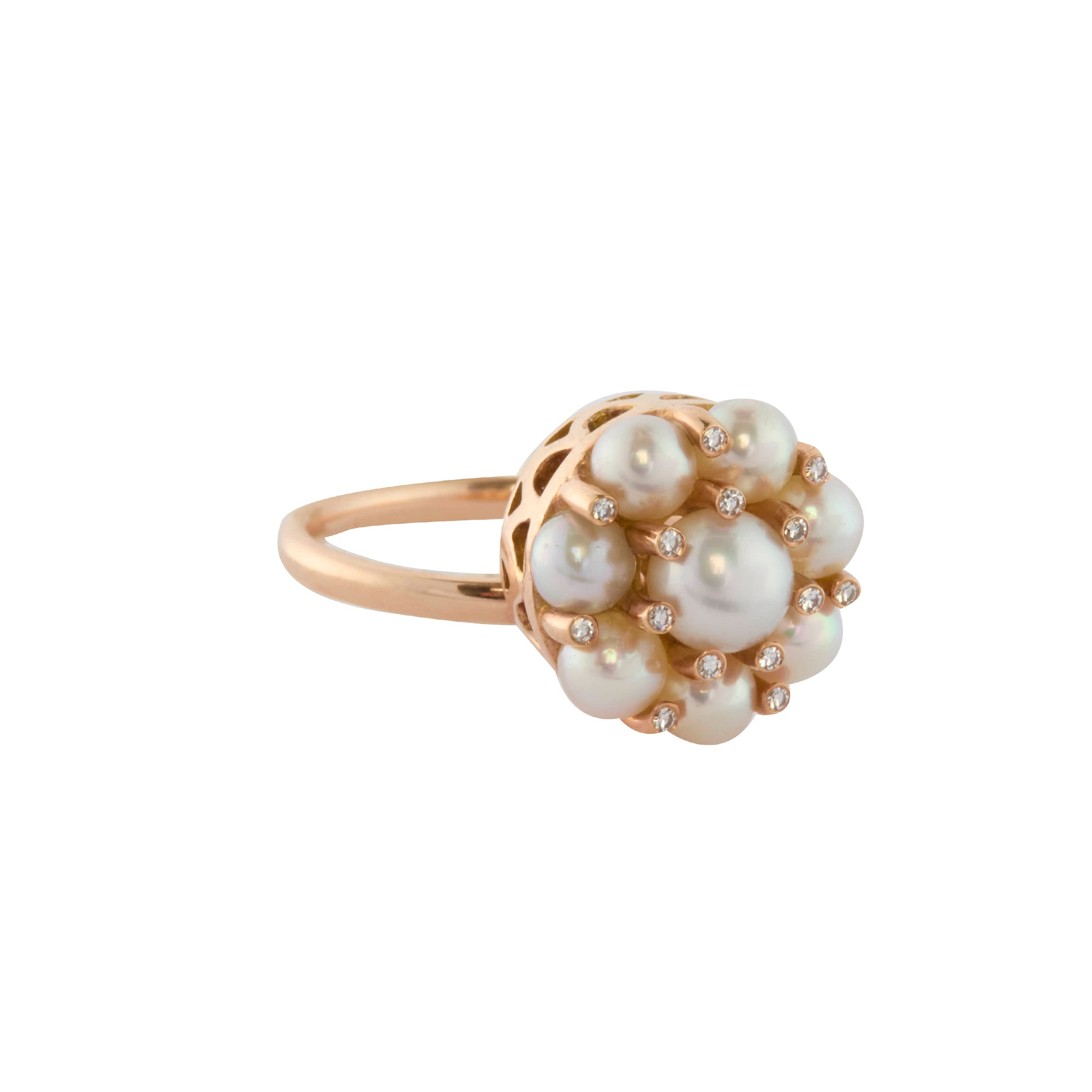 Selim Mouzannar - Pearl and Diamond Beirut Ring