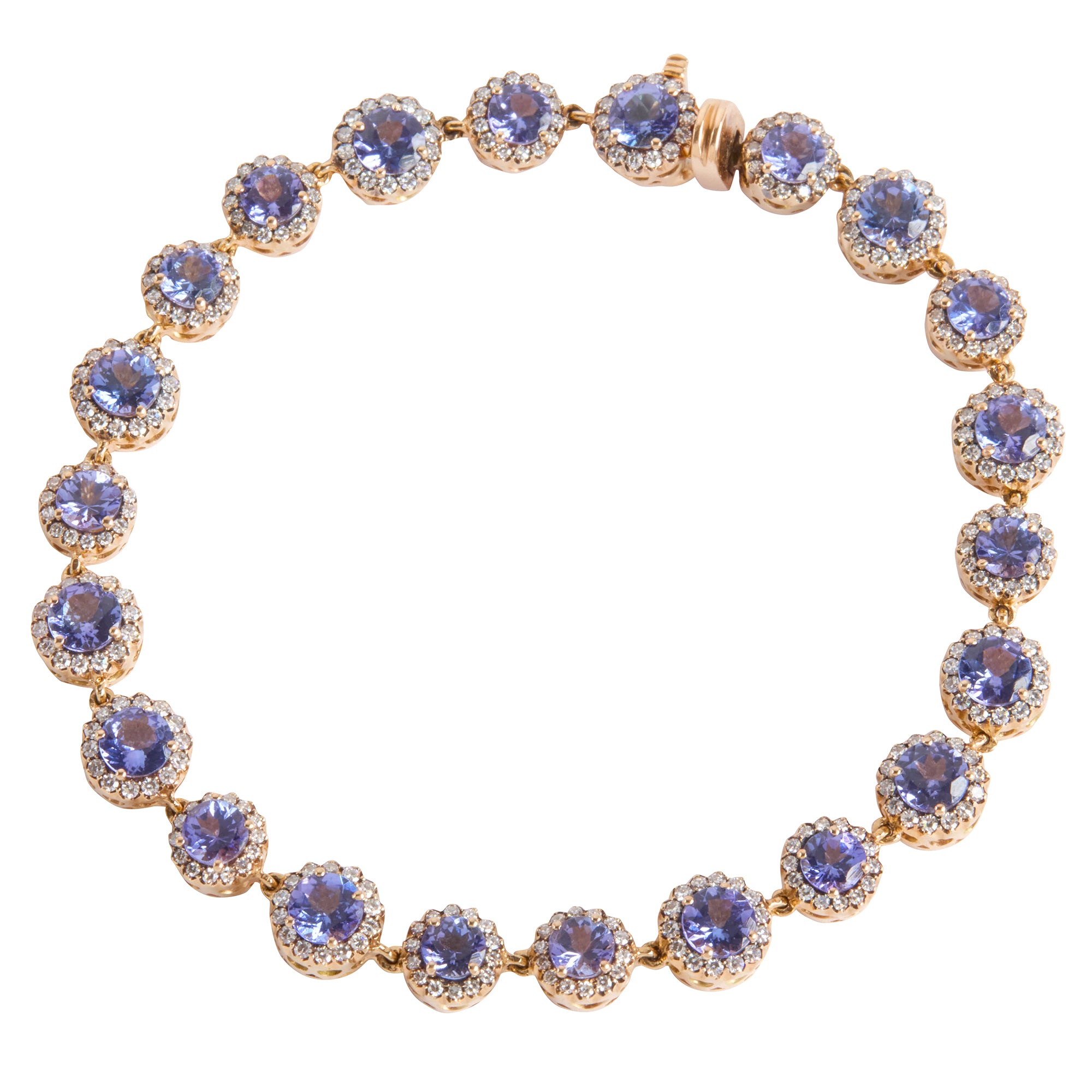 Diamond and Tanzanite Beirut Bracelet