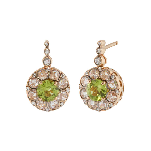 Peridot and Diamond Beirut Earrings