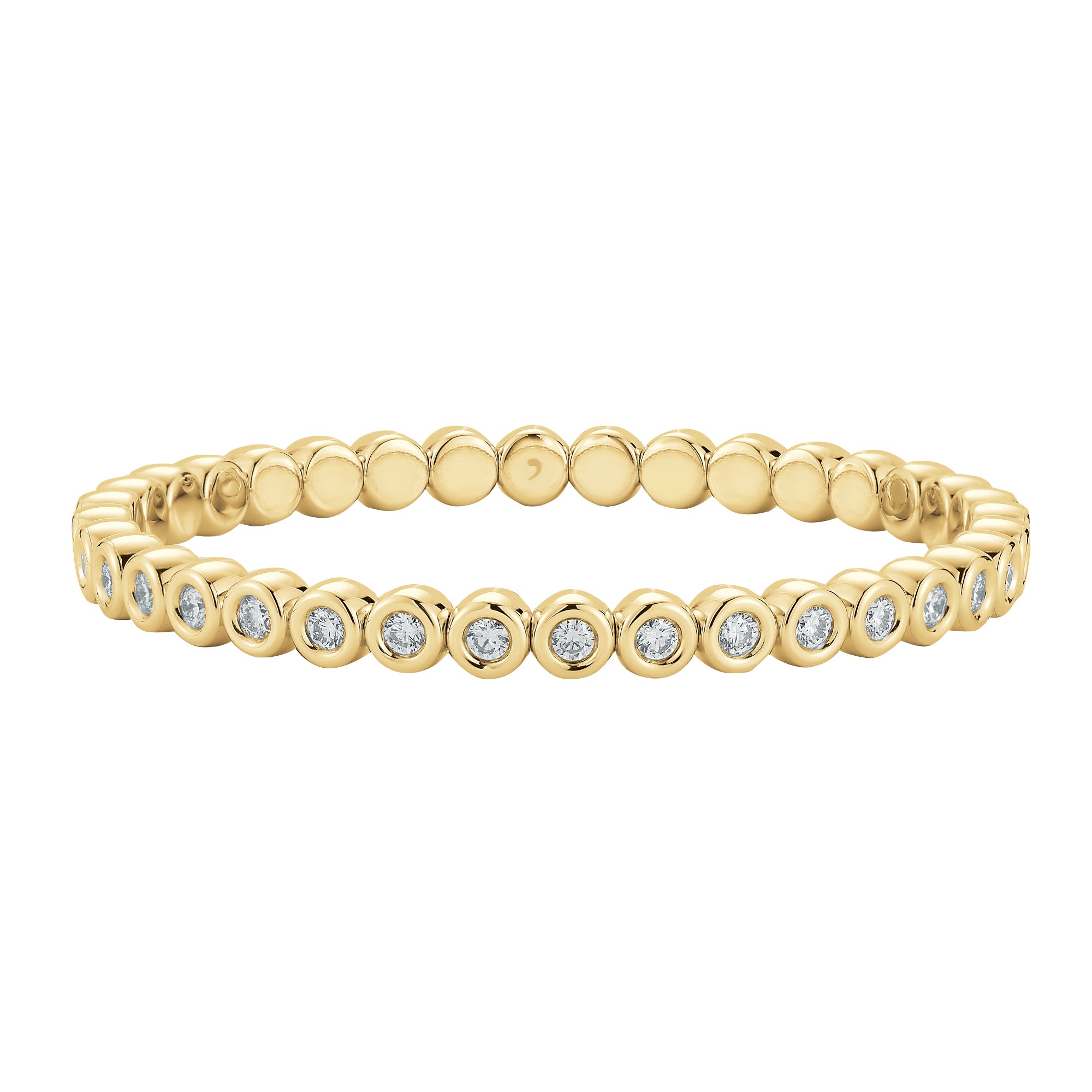 Diamond Extensible Size 5 Bezel Bracelet