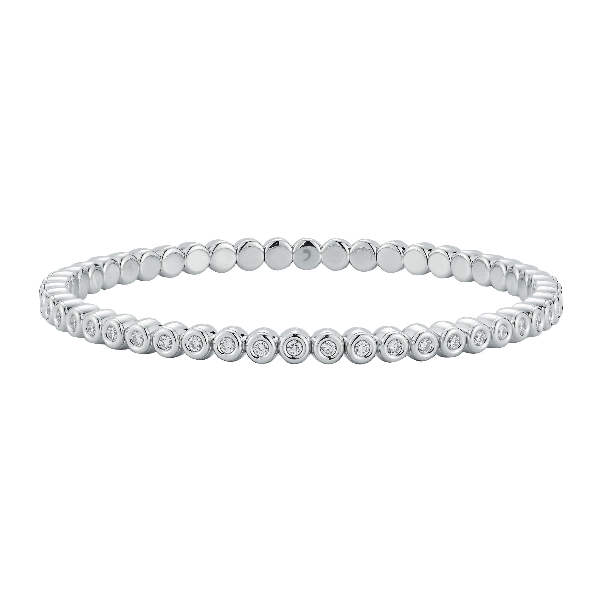 Diamond Size 2 Bezel Extensible Bracelet
