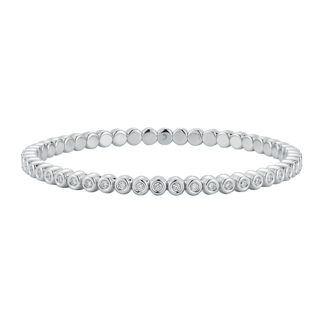 Diamond Size 2 Bezel Extensible Bracelet