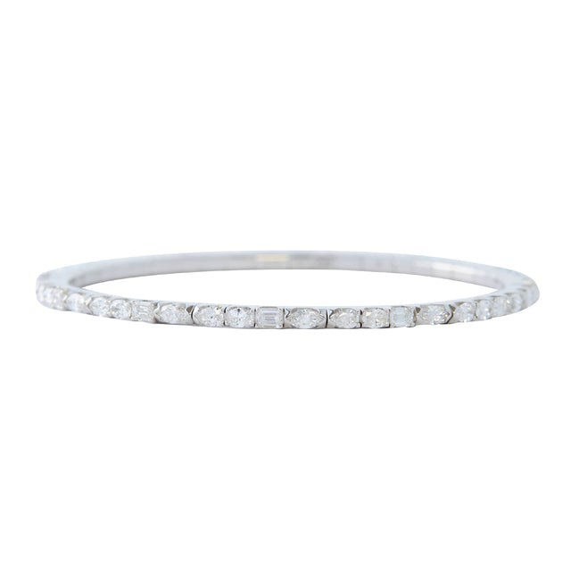 Multishape Diamond Extensible Tennis Bracelet