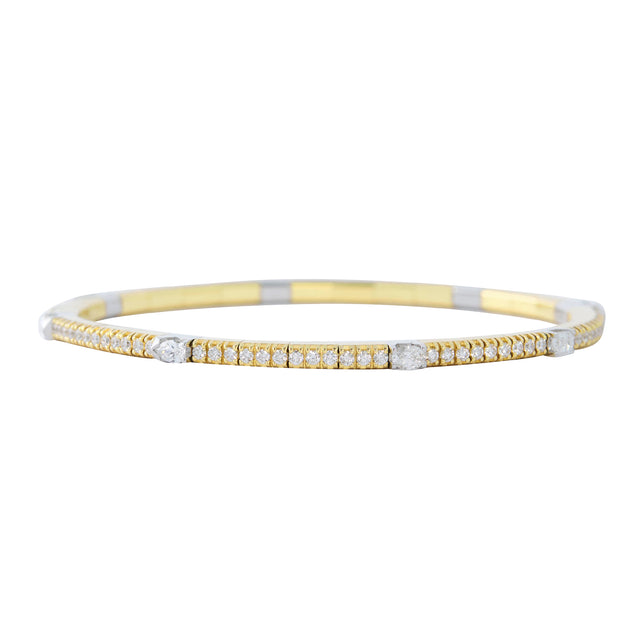Multishape Diamond Beach Extensible Tennis Bracelet