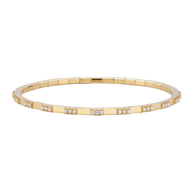 Diamond Alternating Extensible Tennis Bracelet