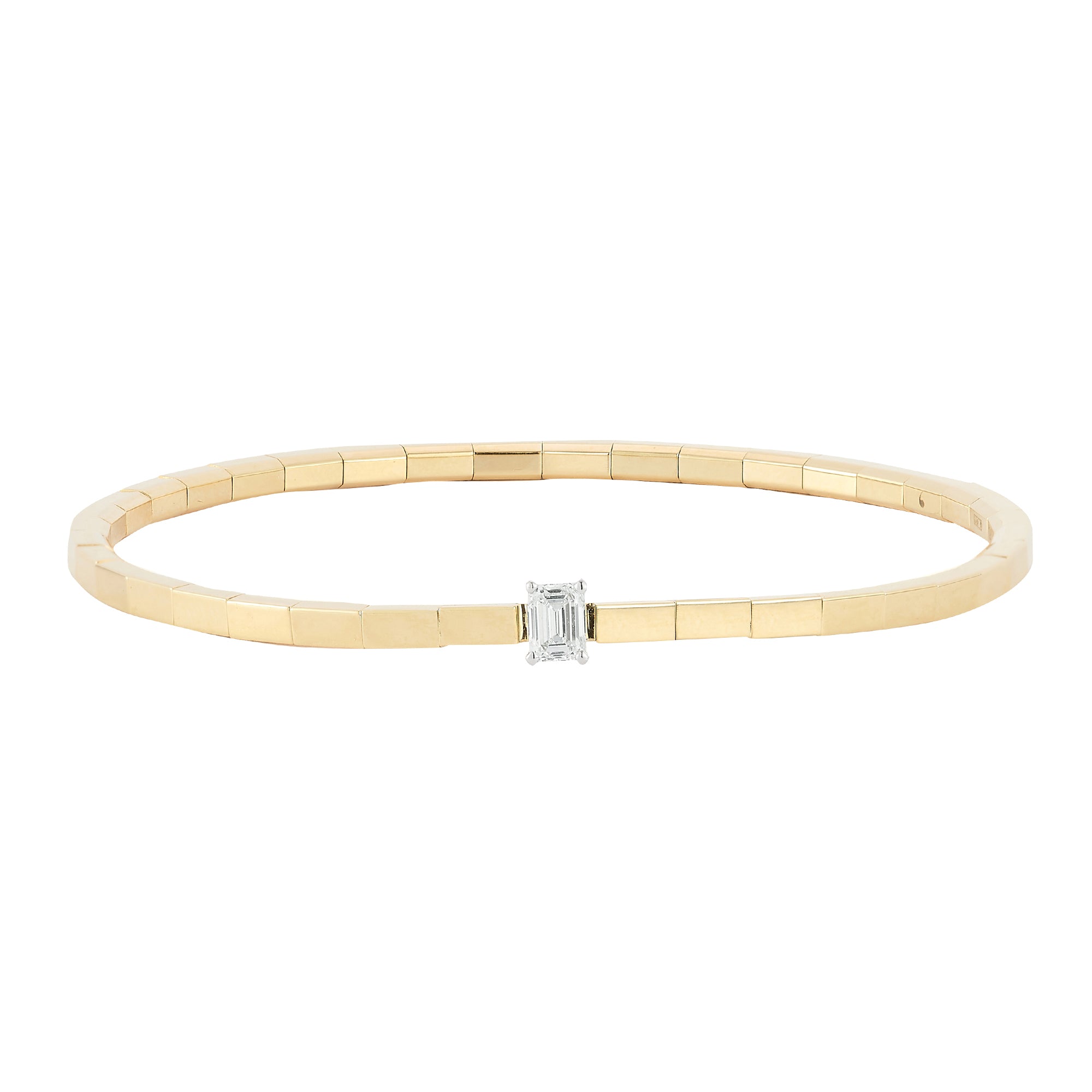 Emerald Cut Diamond Paris Extensible Bracelet