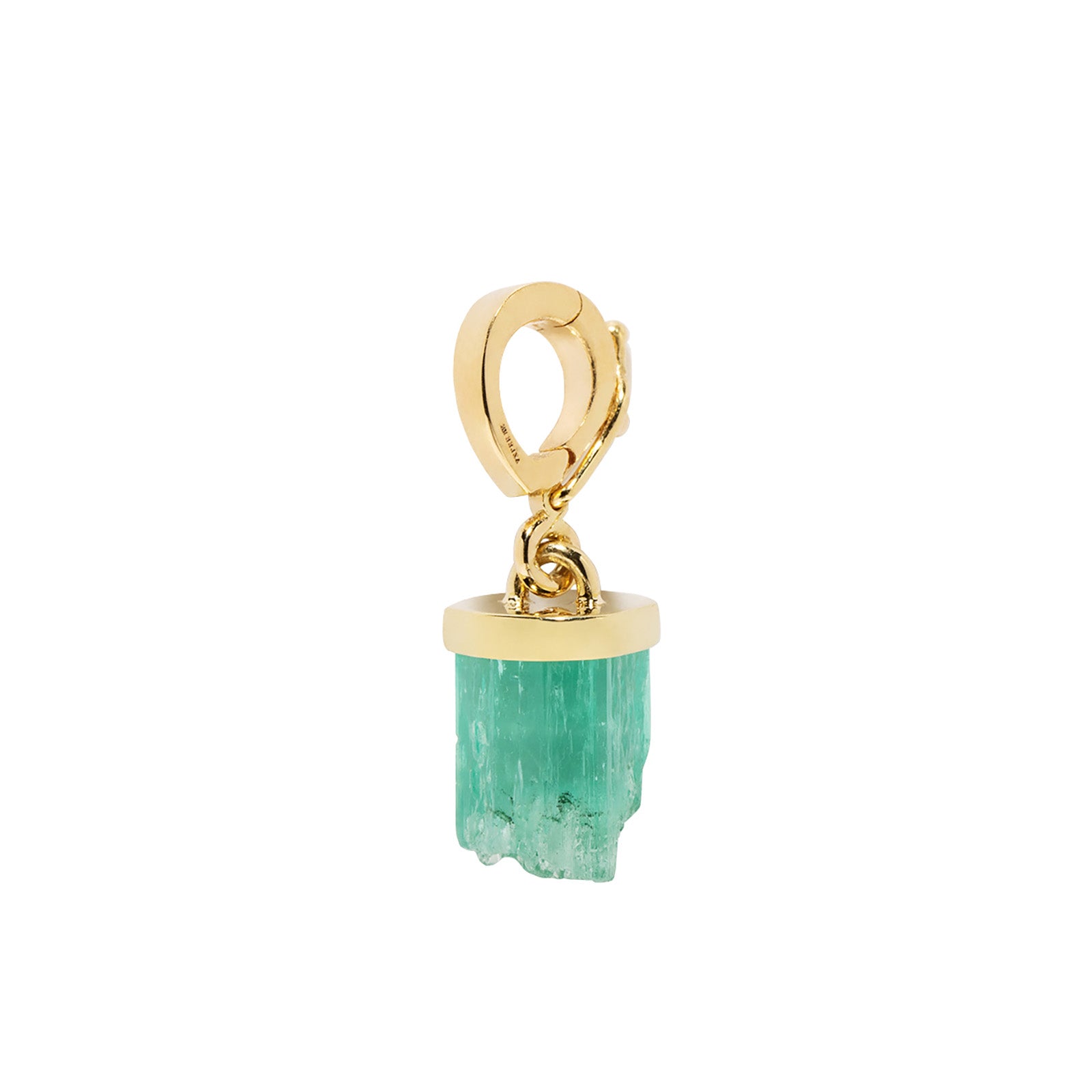 Azlee Small Emerald Column Charm - Charms & Pendants - Broken English Jewelry