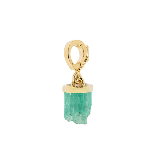 Small Emerald Column Charm - Main Img