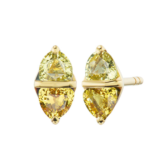 Yellow Sapphire Tilly Stud Earrings - Main Img