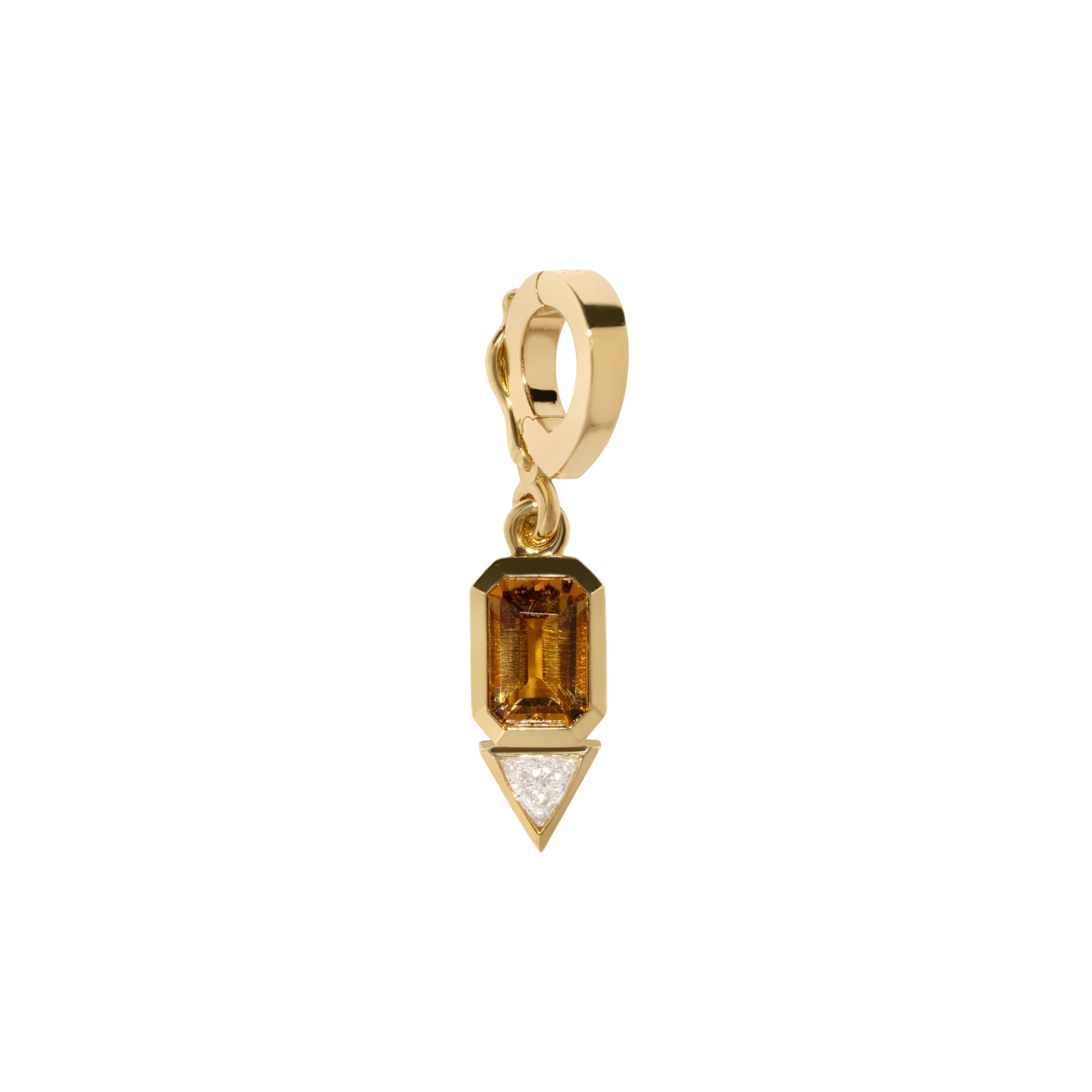 Azlee - Citrine and Trillion Diamond November Charm