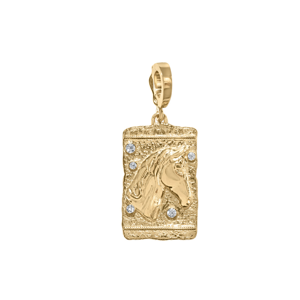 Azlee - Diamond Horse Medium Relic Coin – Broken English Jewelry