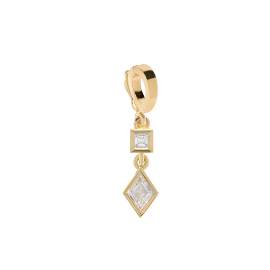 Diamond Prism Lozenge Charm - Main Img