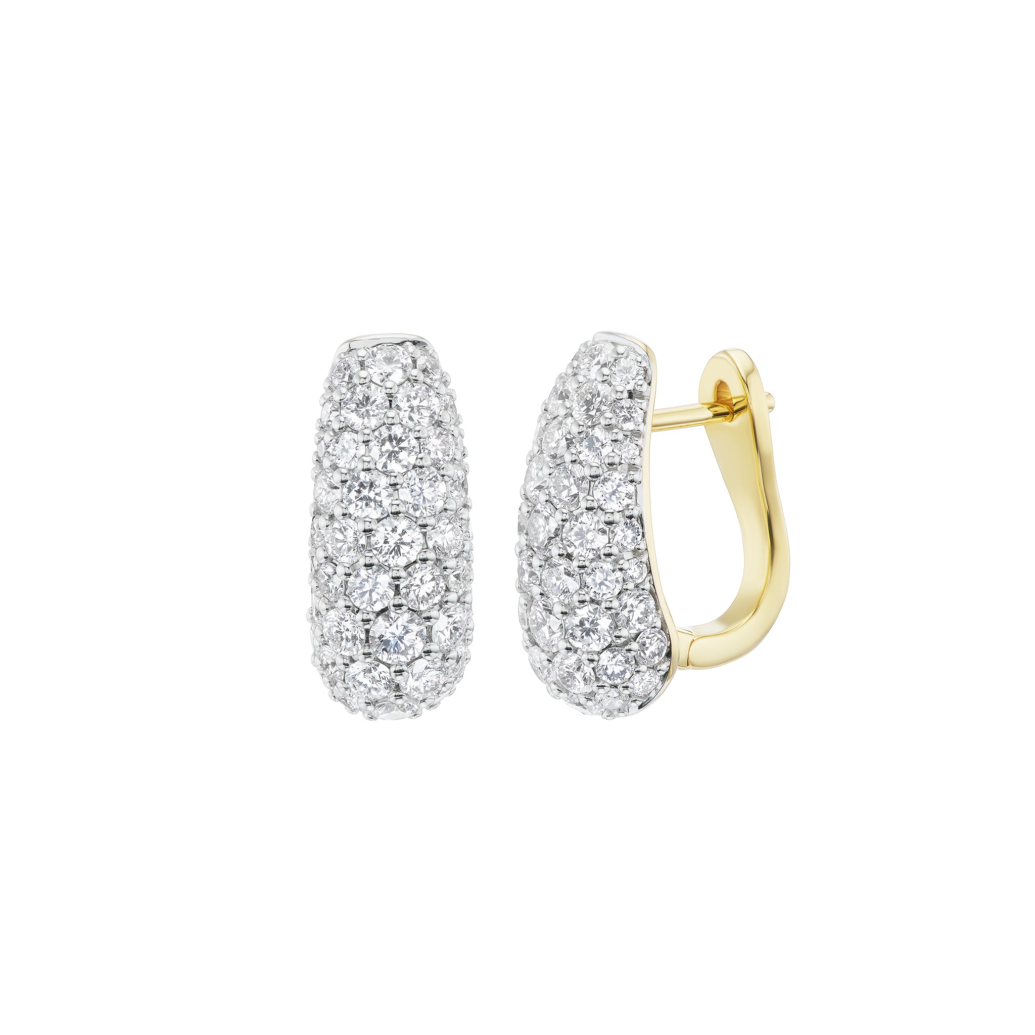 Diamond Holly Hug Earrings