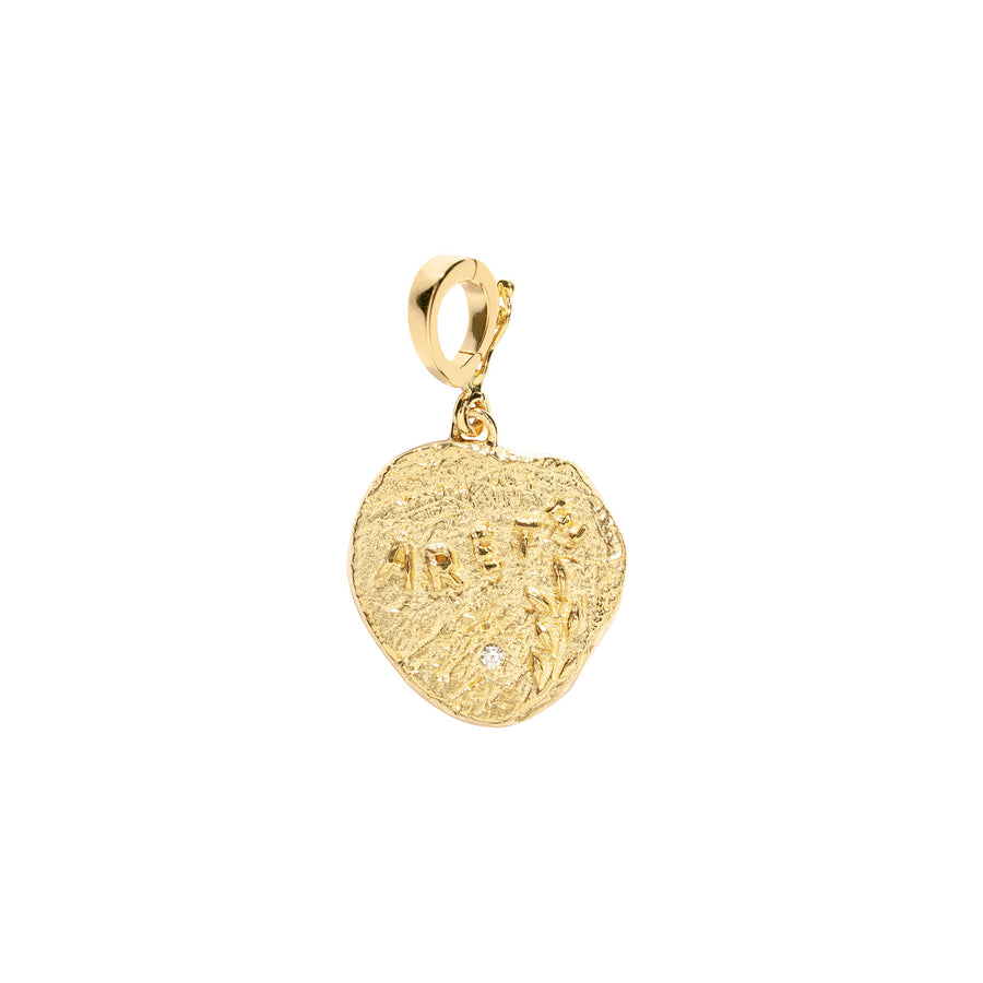 Azlee Small Virtue Coin Charm - Charms & Pendants - Broken English Jewelry