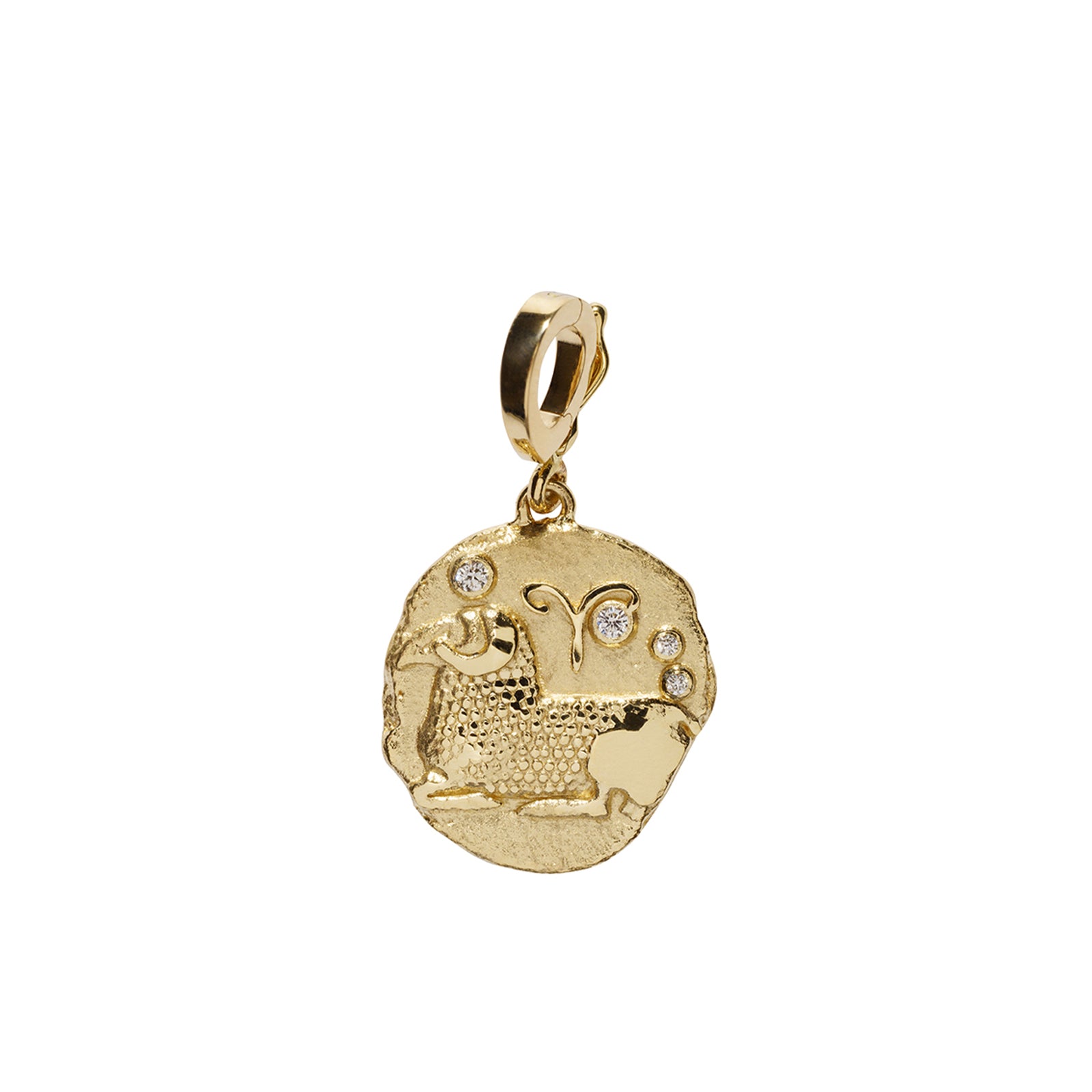Zodiac Small Coin Charm - Aries