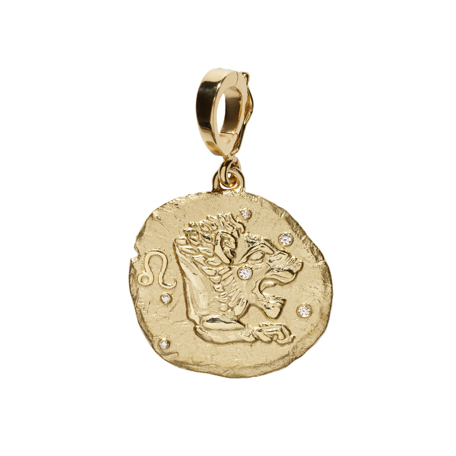 Zodiac Small Coin Charm - Leo