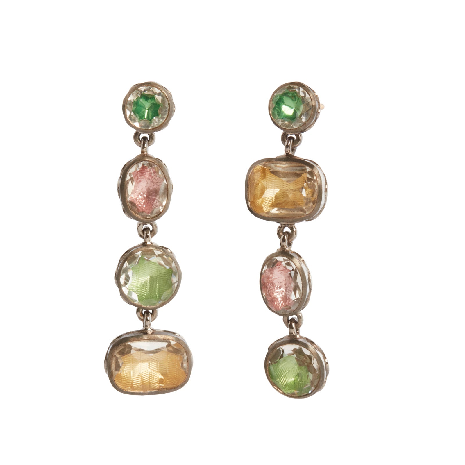 Larkspur & Hawk Catherine 4 Drop Earrings - Earrings - Broken English Jewelry front and angled view