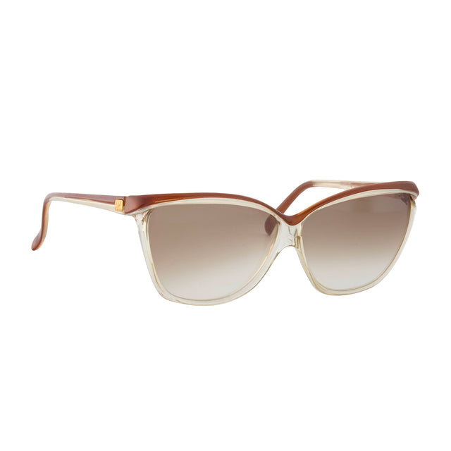Bronze Crystal Courreges Sunglasses