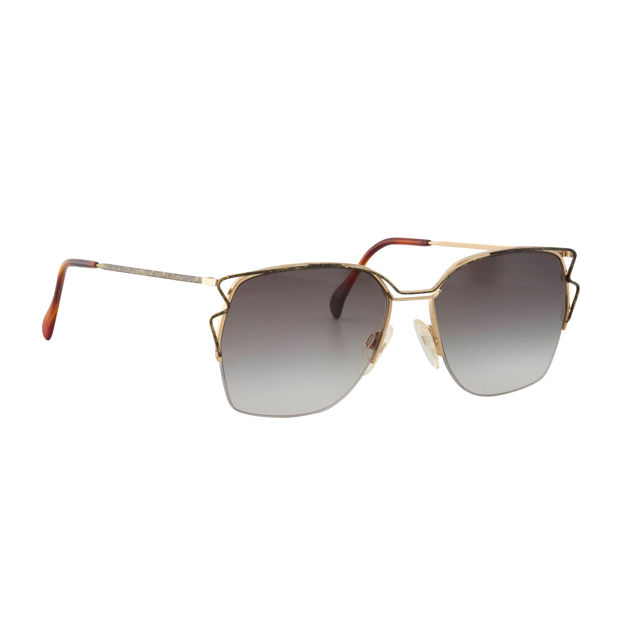 Cynthia Benjamin - Grey Black Texture Neo Style Sunglasses
