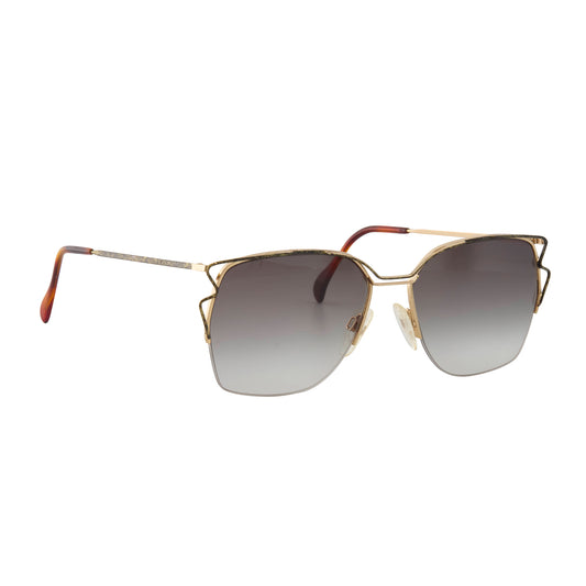 Vintage Neo Style Grey Black Texture Sunglasses - Main Img