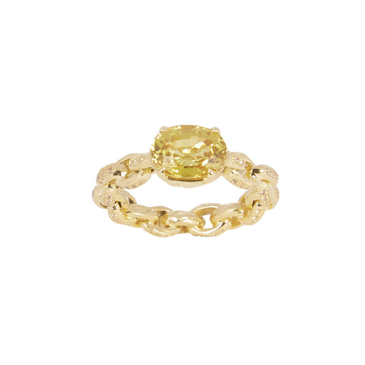 Lemon Chain Ring - Yellow Sapphire - Main Img