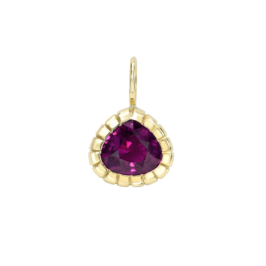 Retrouvai One-Of-A-Kind Grape Garnet Heirloom Charm - Charms & Pendants - Broken English Jewelry