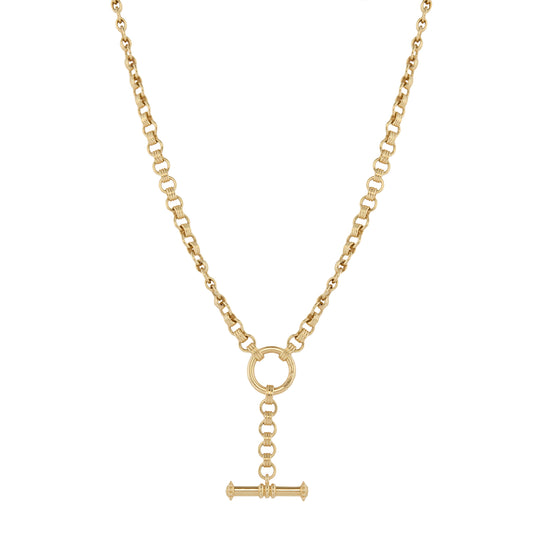 Diamond Toggle Drop Necklace - Main Img