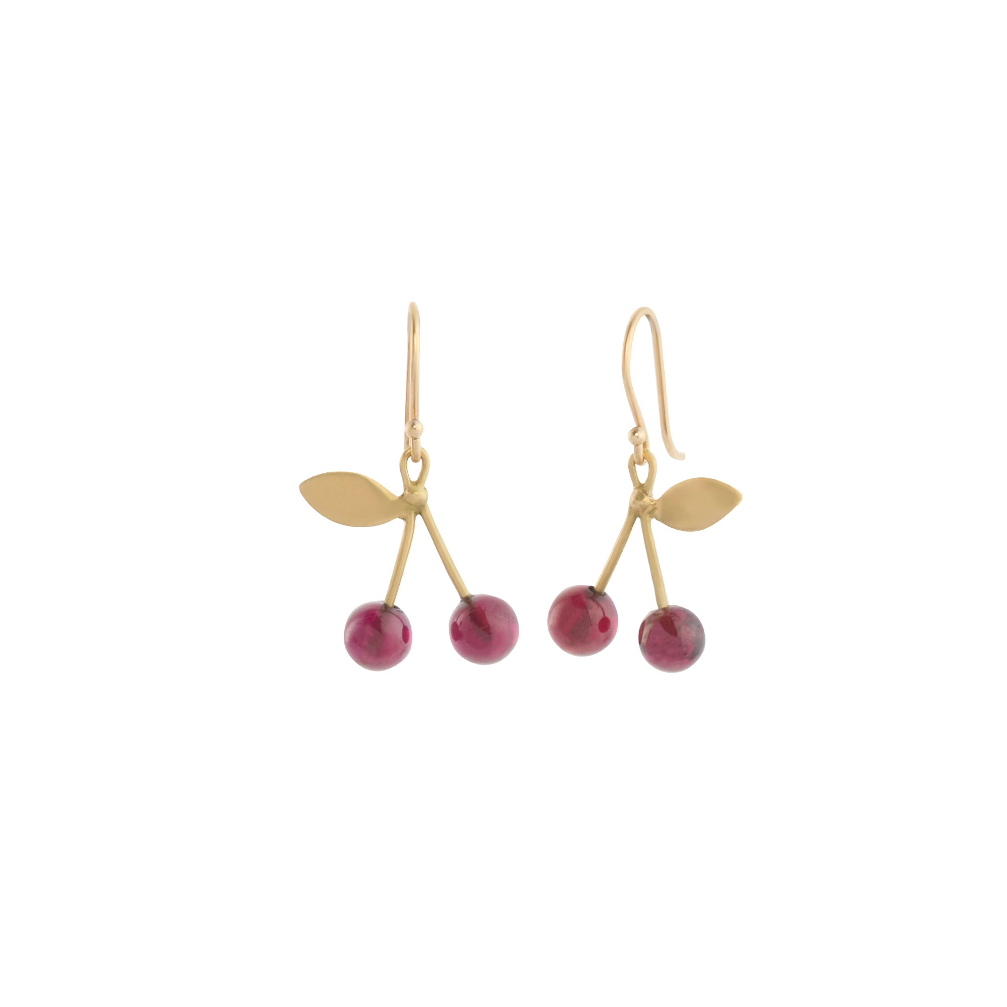 Garnet Cherries Drop Earrings