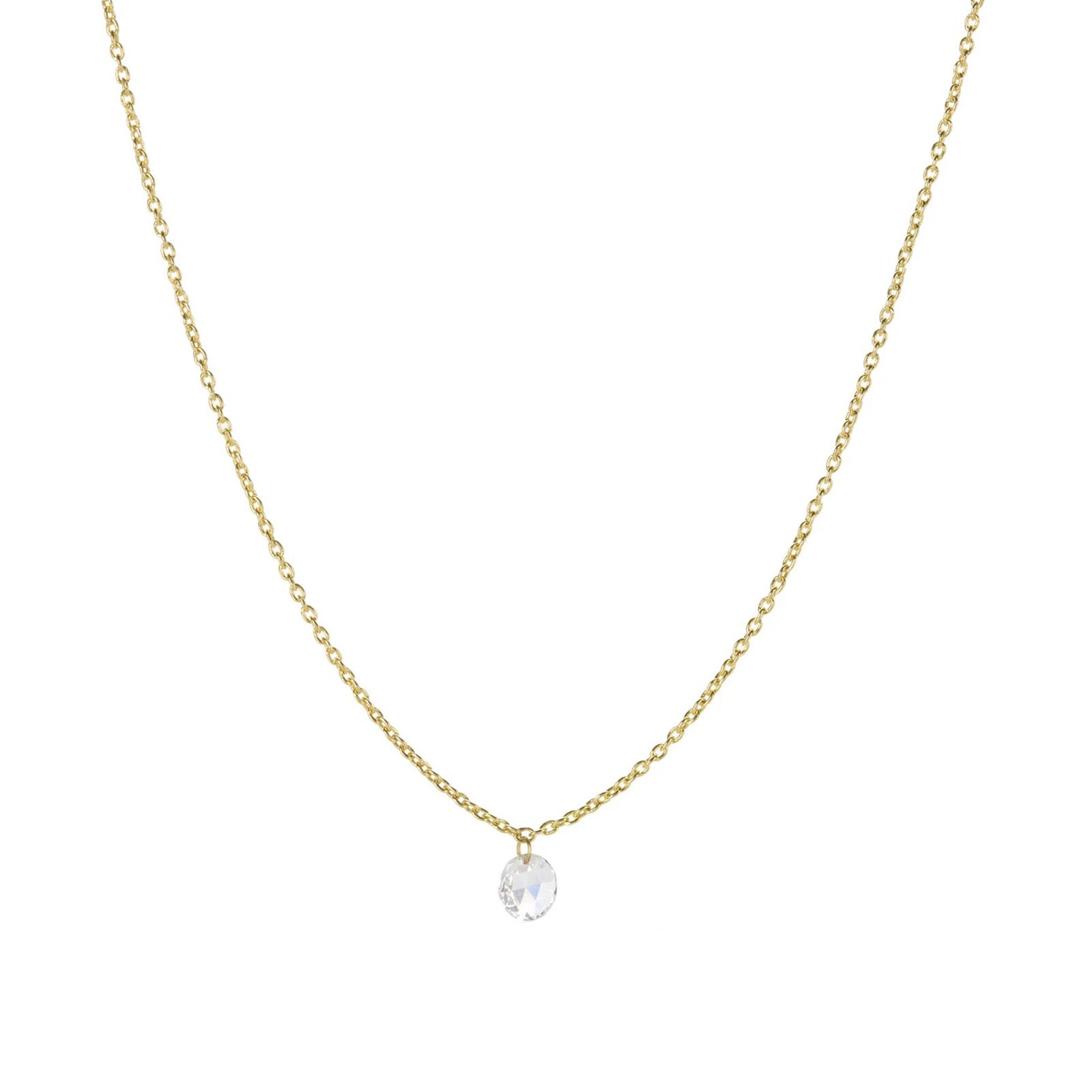 Sethi Couture Cien 1 Stone Drop Necklace - Necklaces - Broken English Jewelry