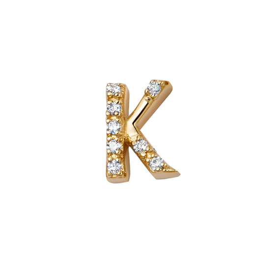 Diamond Letter K Charm - Main Img
