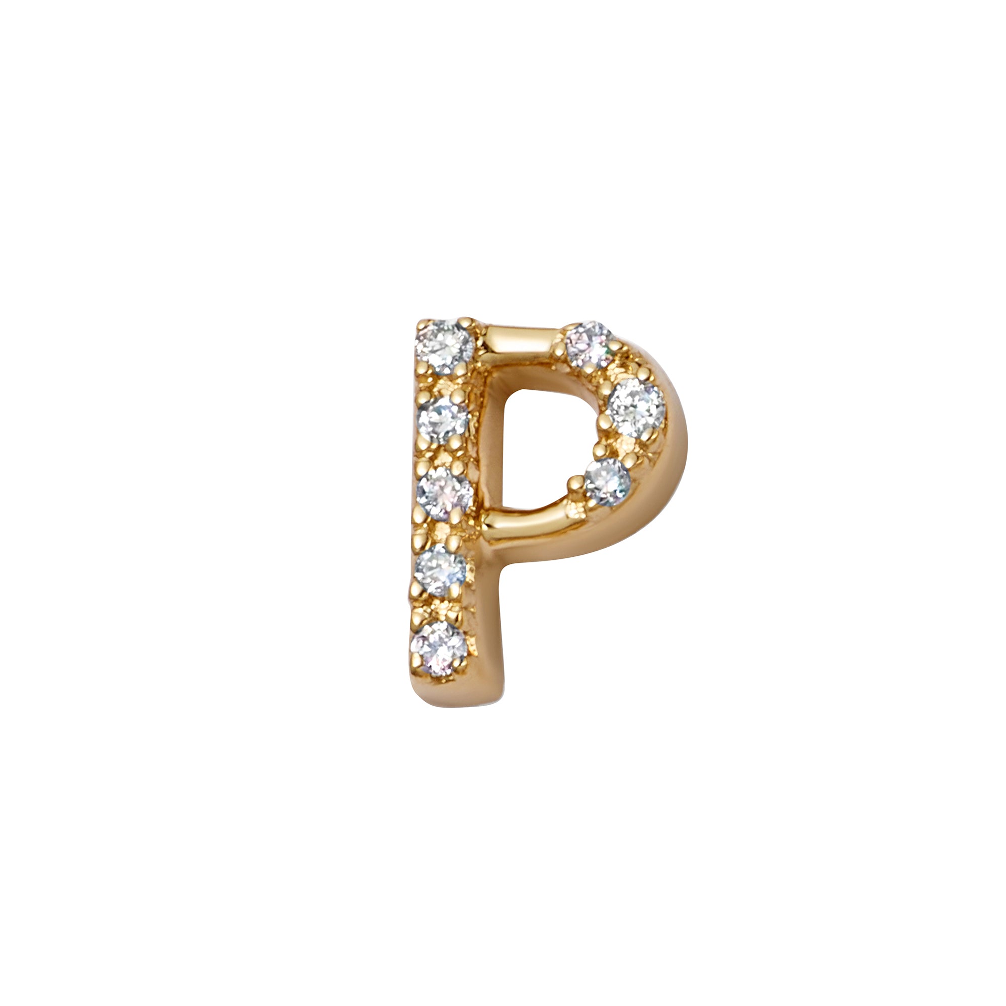 Loquet - Diamond Letter P Charm