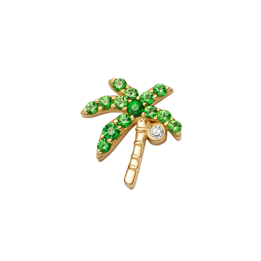 Tsavorite and Diamond Palm Tree Charm