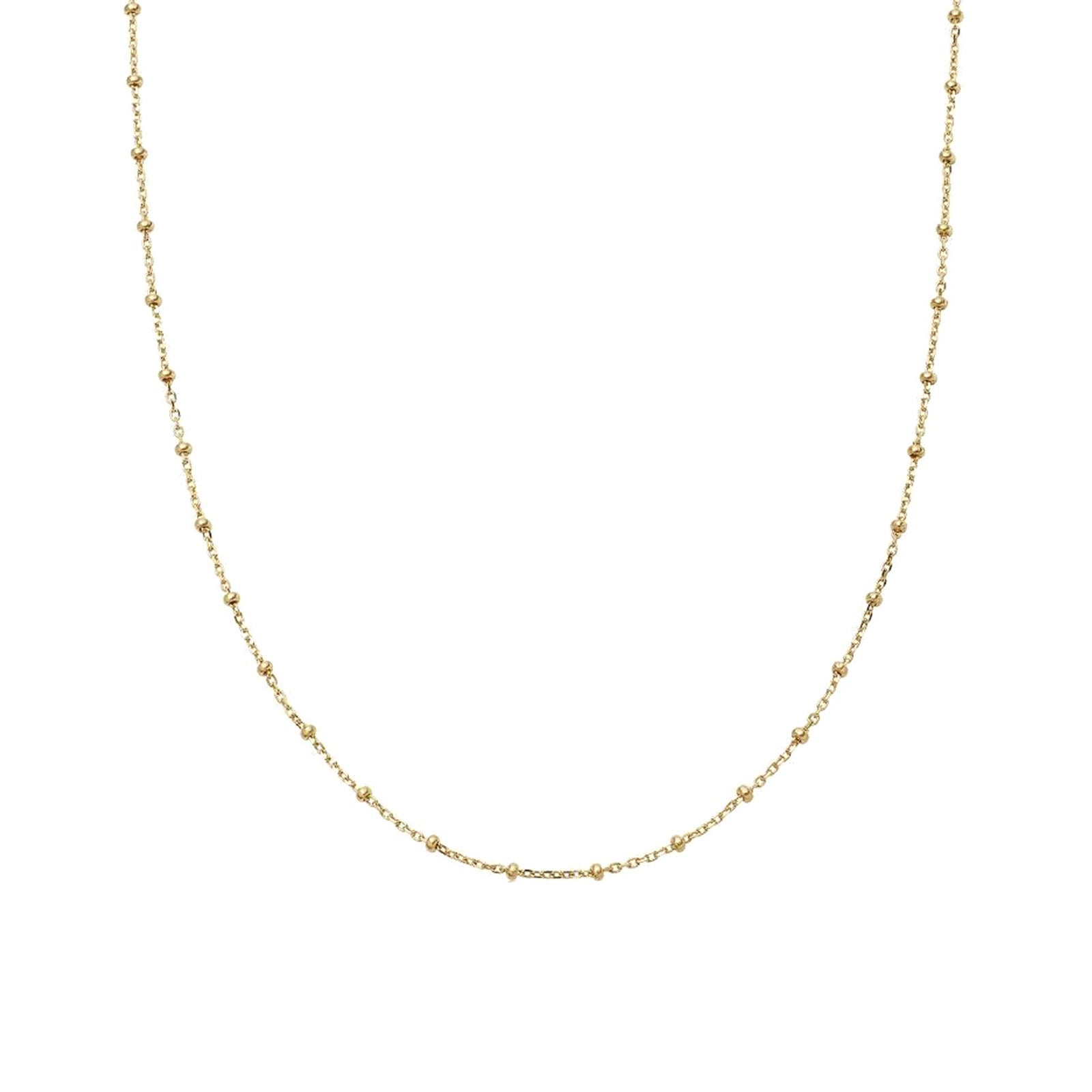 Loquet 20" Sphere Beaded Chain Necklace - Necklaces - Broken English Jewelry front view