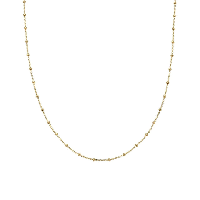 Loquet 20" Sphere Beaded Chain Necklace - Necklaces - Broken English Jewelry front view