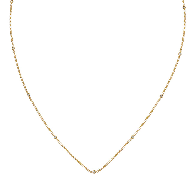 Diamond Long Chain Necklace