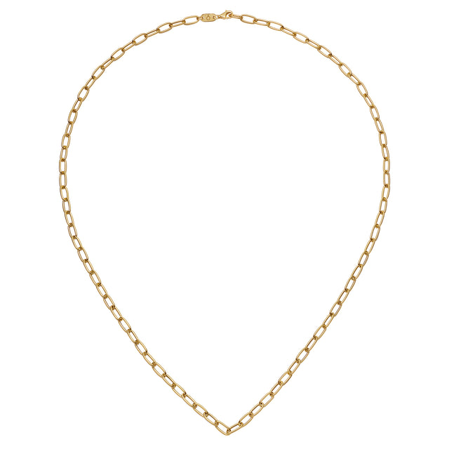 Short Oval Chain Necklace