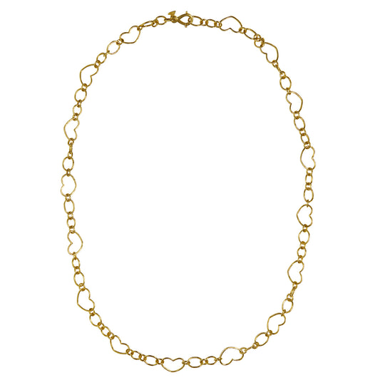 Handmade Heart Link Chain Necklace - Main Img