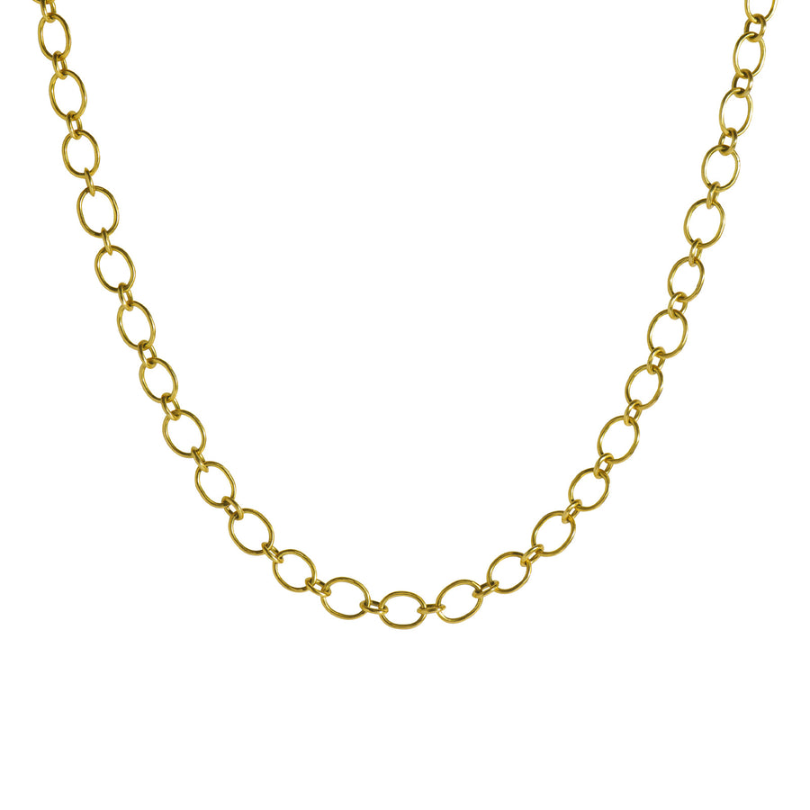 Christina Alexiou Oval Chain Necklace - Necklaces - Broken English Jewelry detail