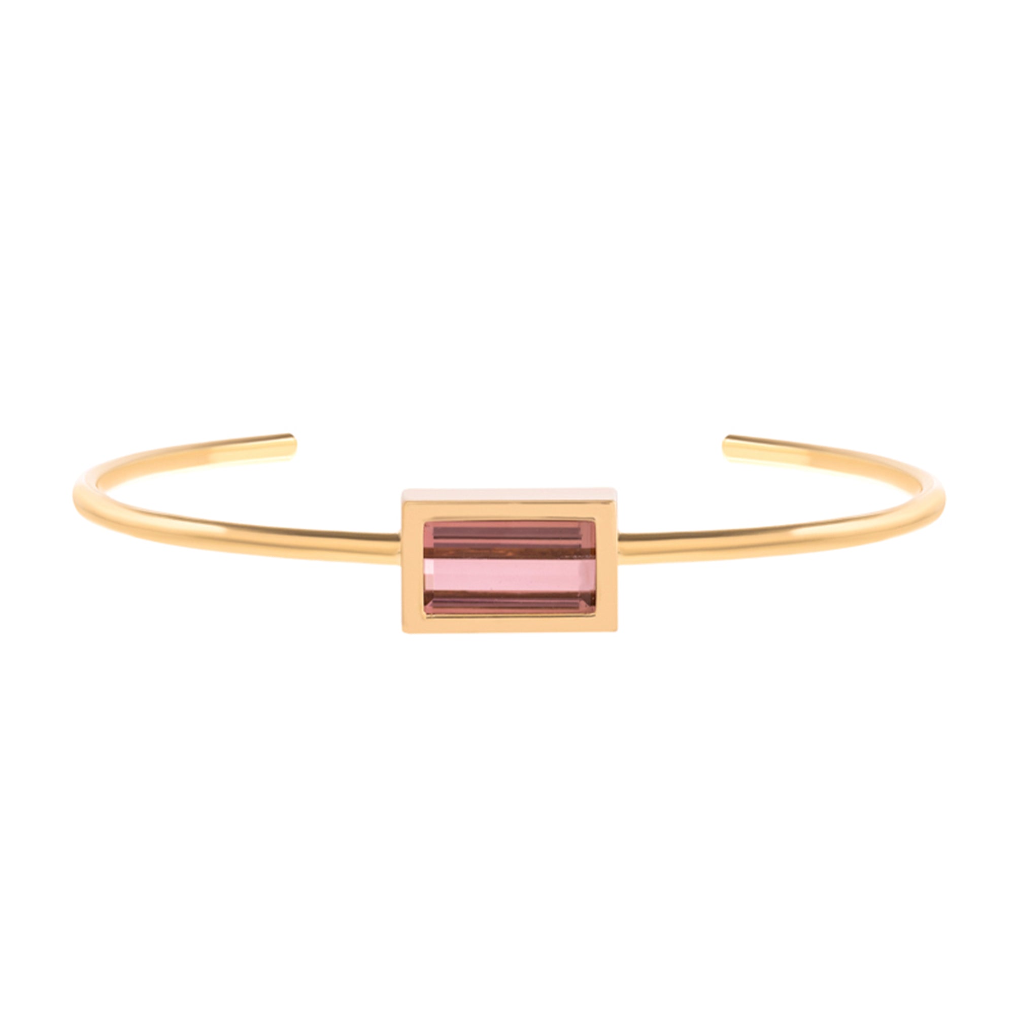 Pink Tourmaline Cube Bracelet