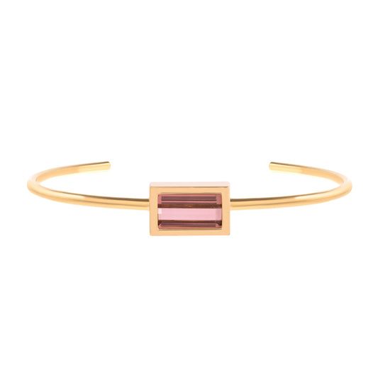 Pink Tourmaline Cube Bracelet - Main Img