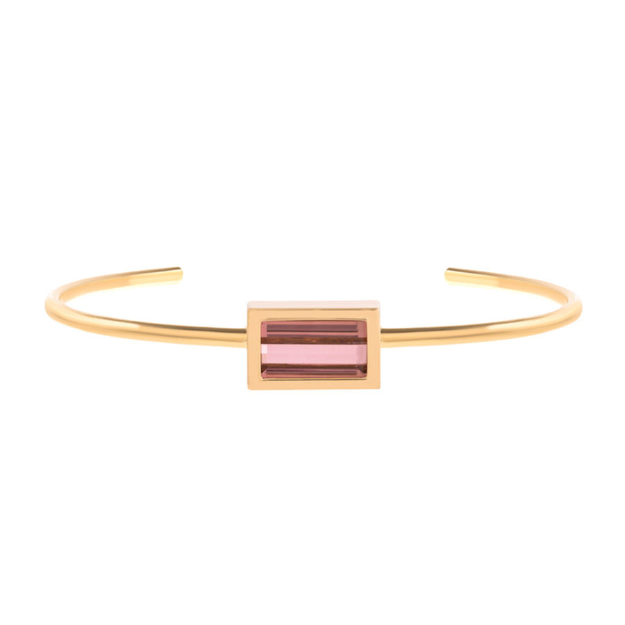 Pink Tourmaline Cube Bracelet