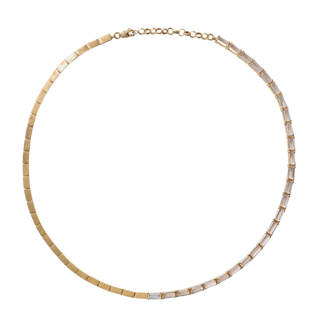 Morganite and Diamond Duo Necklace