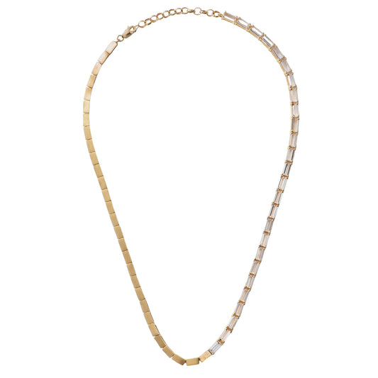Morganite and Diamond Duo Necklace