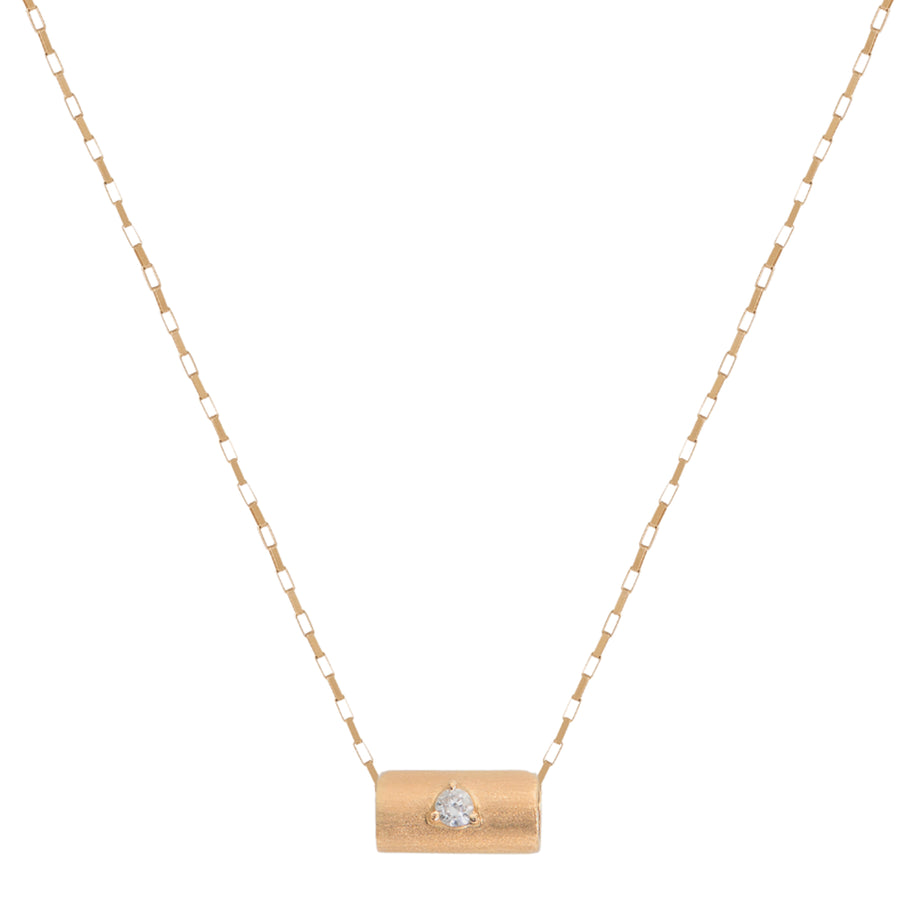 Round Diamond Barrel Pendant