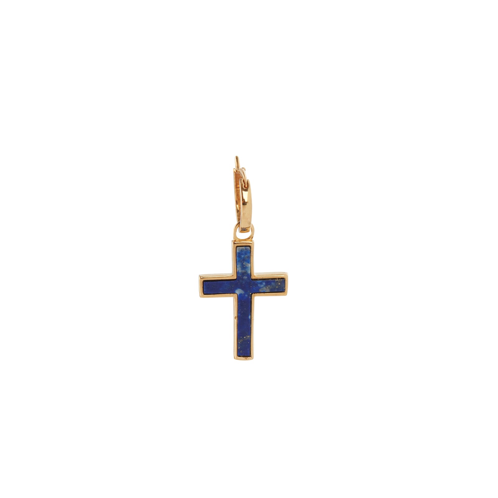 Prasi Lapis Lazuli Corcovado Earclip, front view