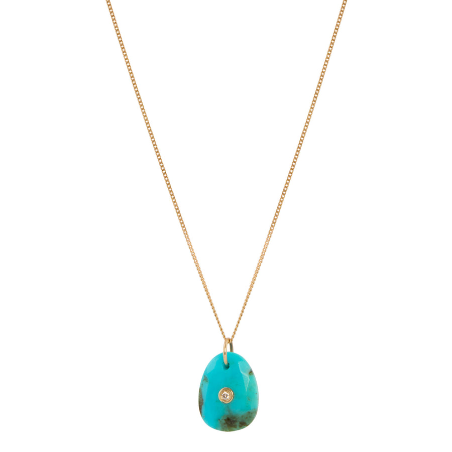 Pascale Monvoisin Orso Necklace - Turquoise and Diamond - Necklaces - Broken English Jewelry