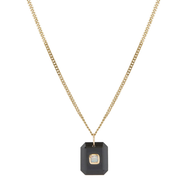 Black Onyx and Opal Anton N°2 Necklace