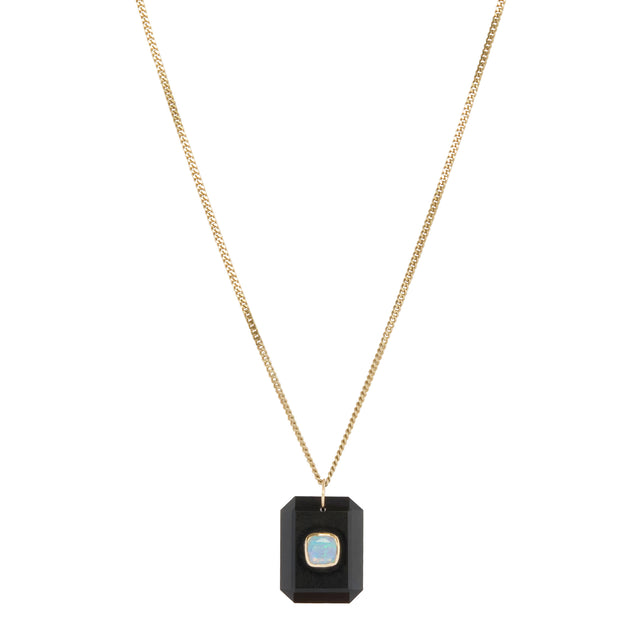 Black Onyx and Opal Anton N°1 Necklace