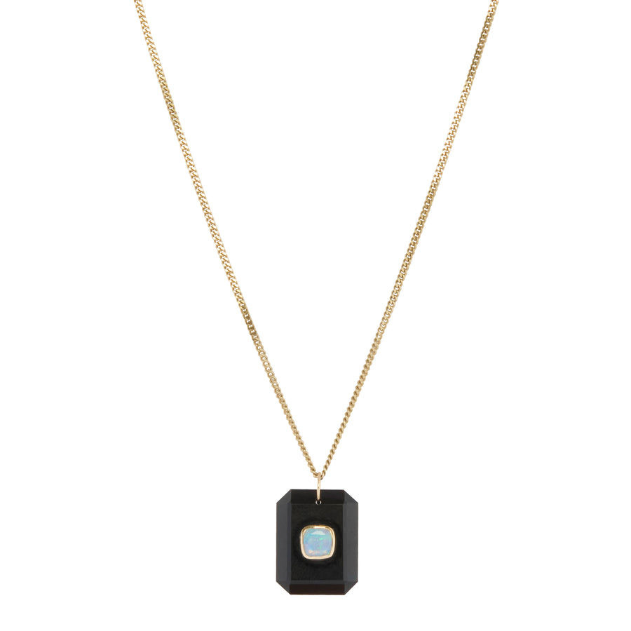 Black Onyx and Opal Anton N°1 Necklace