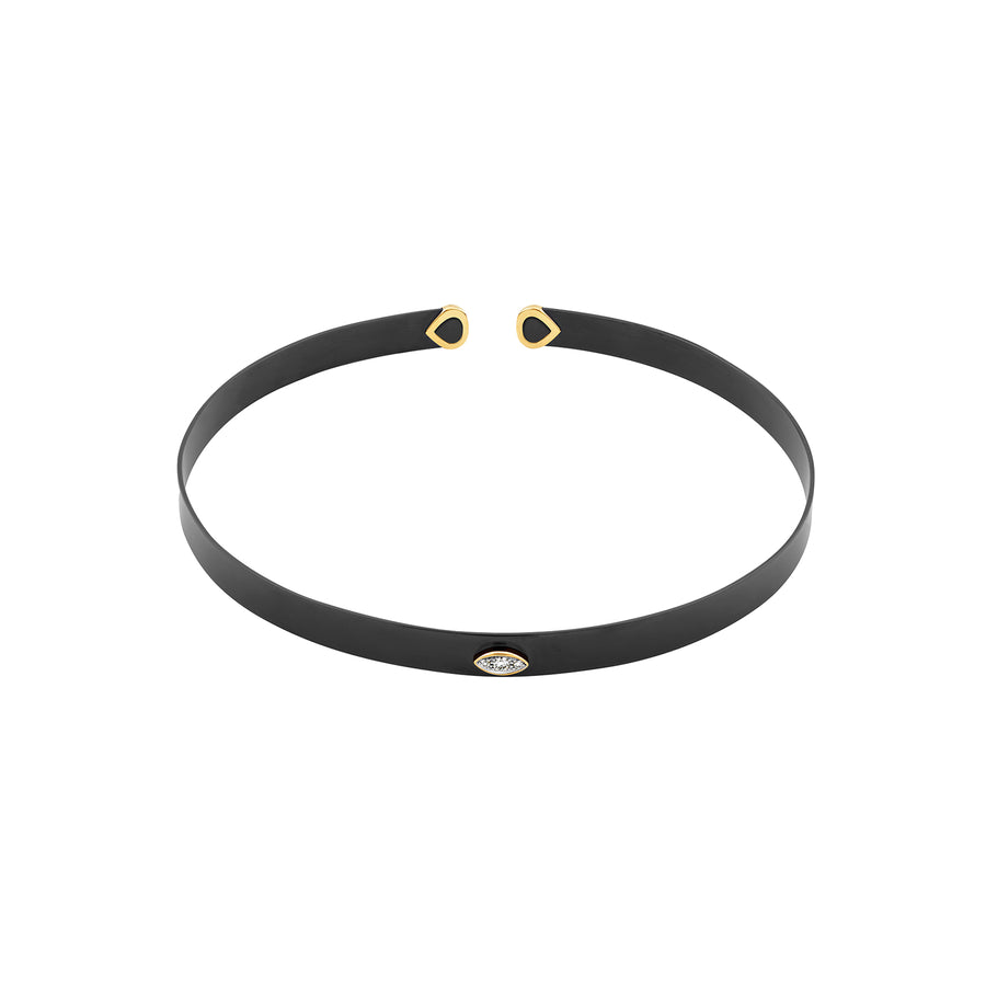 Marina B Medium Pave Diamond Lunar Collar - Necklaces - Broken English Jewelry